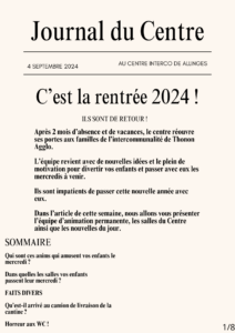 Lire la suite à propos de l’article Le centre de loisirs en mode reportage !